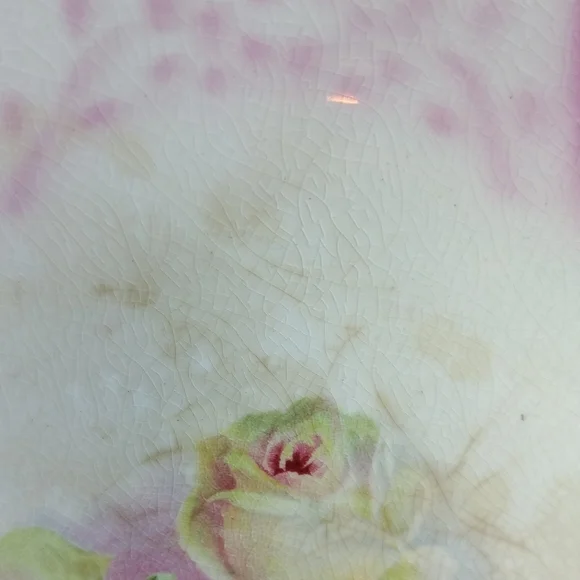 Floral Pink Ceramic Plate - Picture 3 of 5